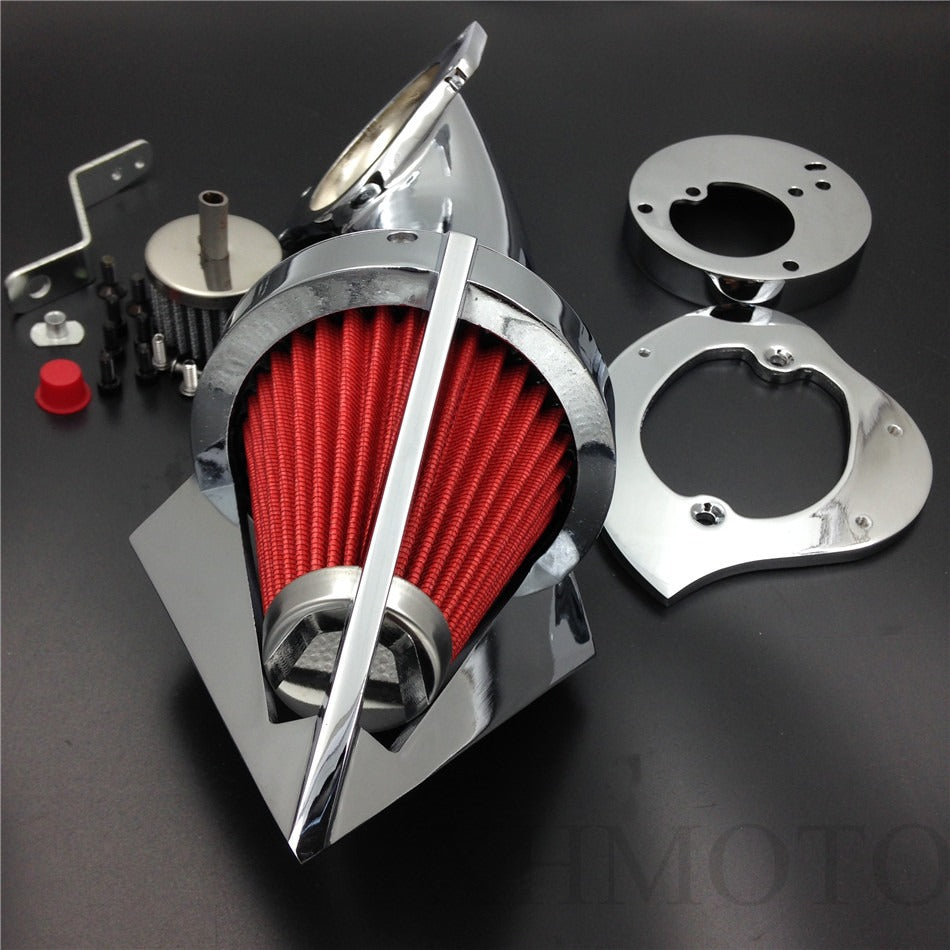 Motorcycle Chrome Carburetor Air Cleaner Filter Cover CapFor Honda