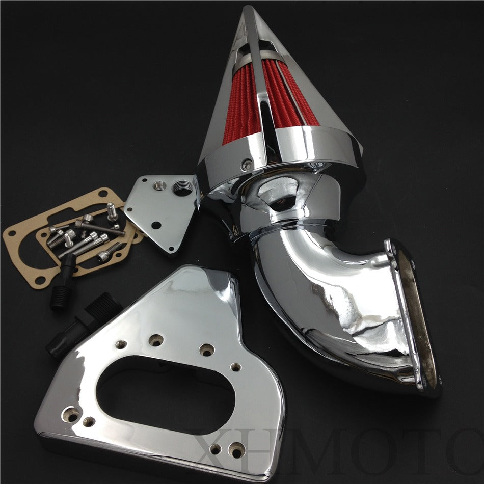 Motorcycle Chrome Carburetor Air Cleaner Filter Cover CapFor Honda