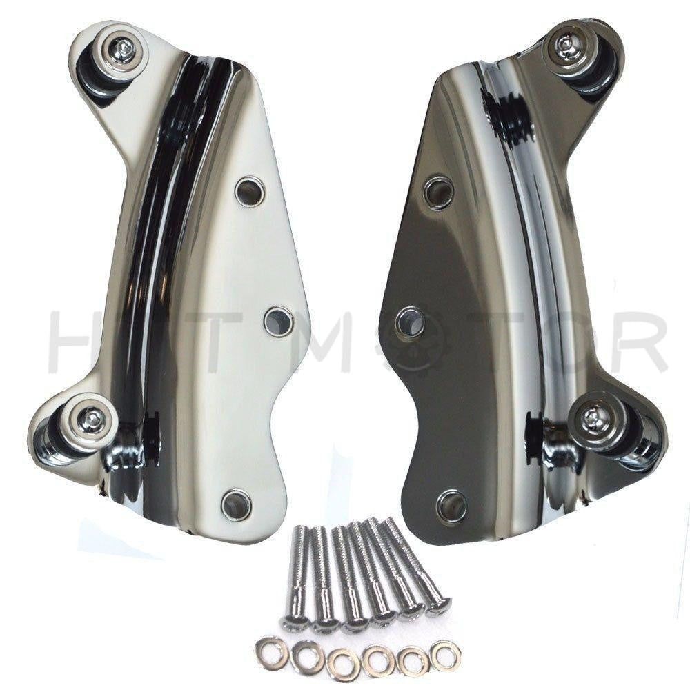 Chrome 4 Point Docking Hardware Kit For Harley Davidson Touring Models  2009-2013