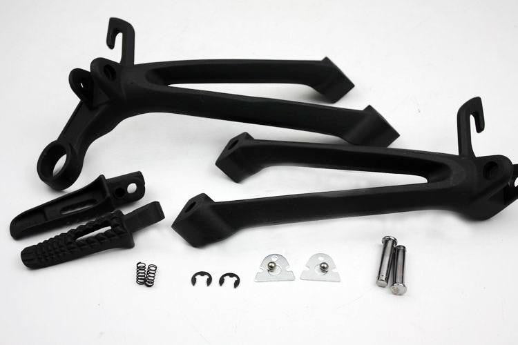 Black Rear Passenge Foot Pegs Bracket Fit For Suzuki Gsx-R Gsxr600 750 2008-2010