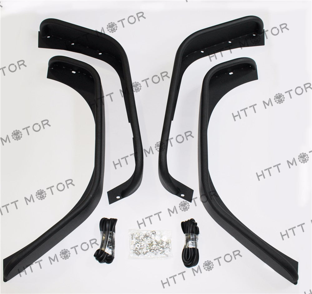 HTTMT- Front & Rear Crusher Flares Extra Wide Steel for 07-17 Jeep Wrangler JK