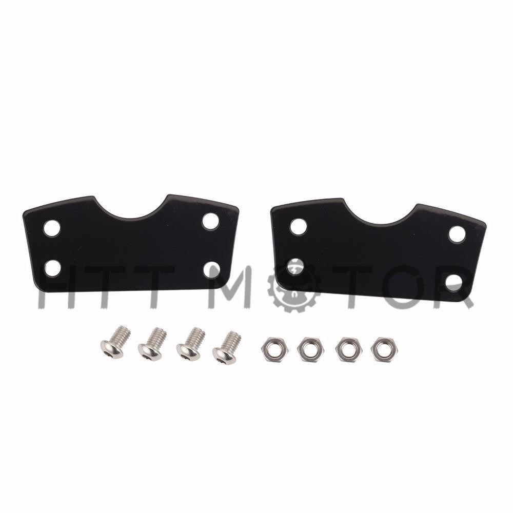 Black Fender Riser Brackets For 21" Wheel on 2014 & UP Harley Touring models