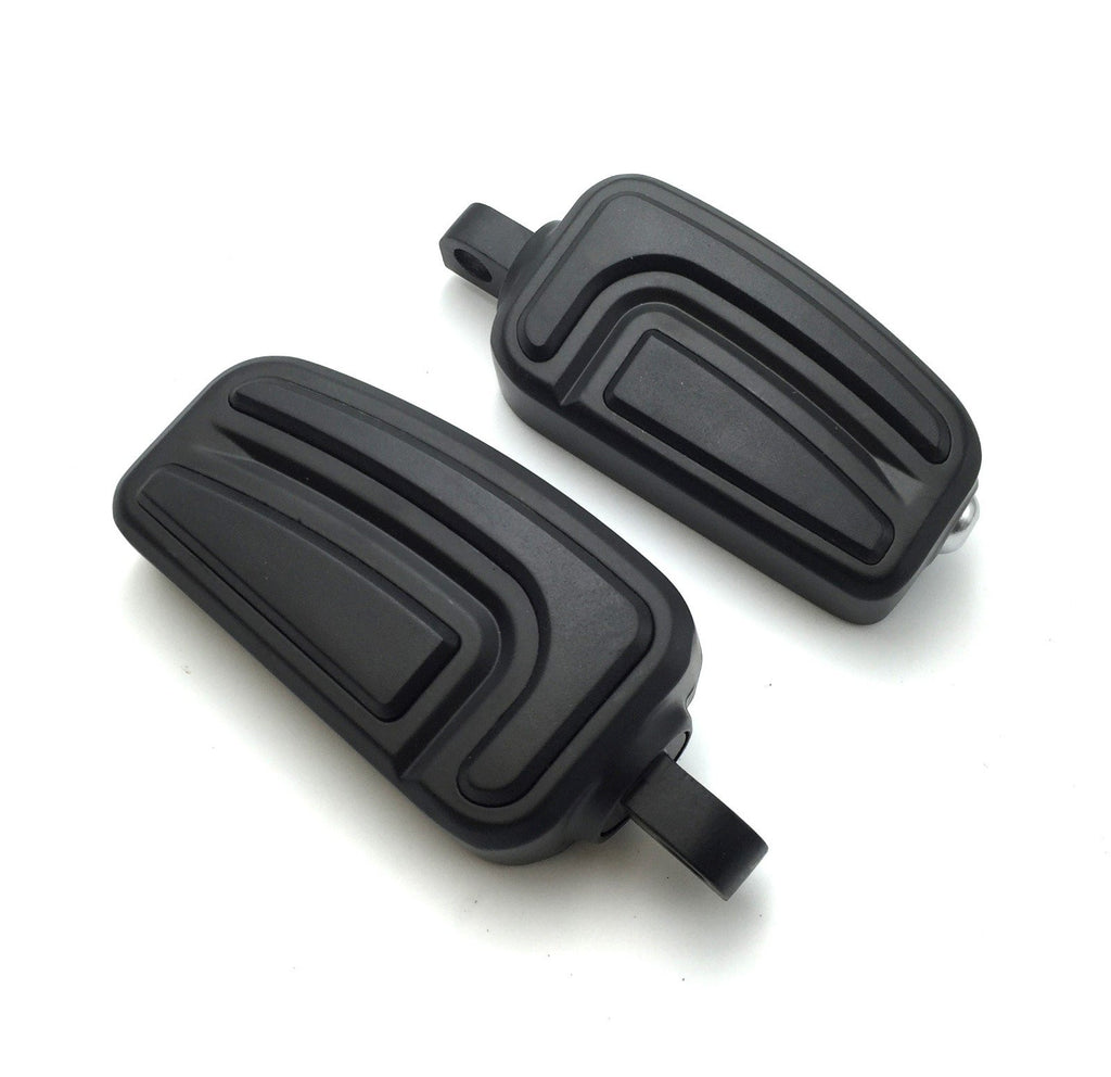 HTT Motorcycle Black AirFlow Arrow Foot Rest Foot Pegs For 1984 and up