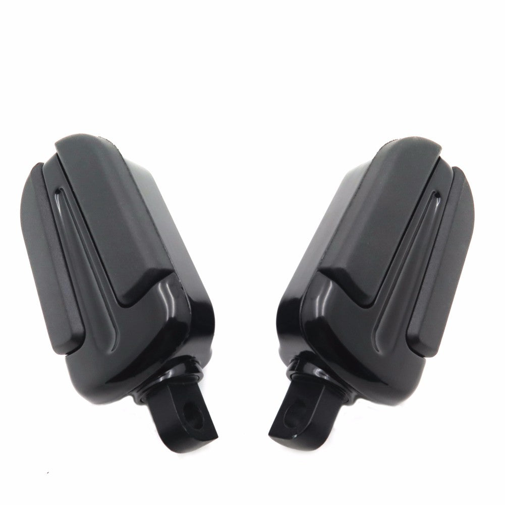 HTT- Style 103- Black Foot Pegs For 1984-2017 Harley Softail Slim FLS/ Softail Slim S FLSS/ Heritage Softail Classic FLSTC/ Fat Boy FLSTF