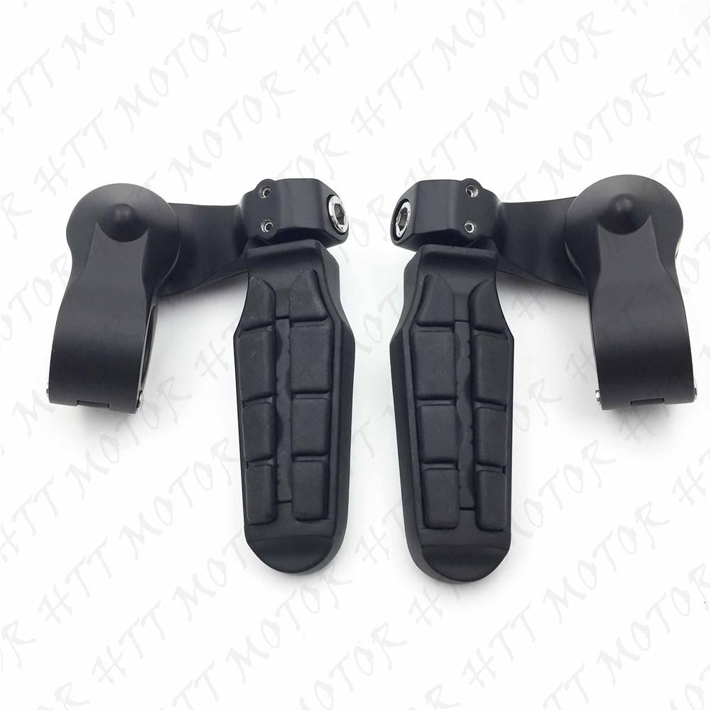 Black 2.5" Short Foot Peg Kit 1.25" Engine Guard For Honda Shadow 400 steed400