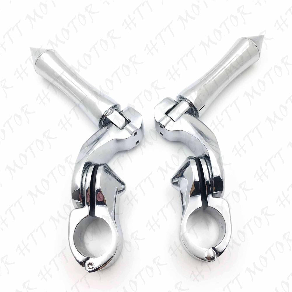 Chrome 2.5" Short Foot Peg Kit 1.25" Engine Guard For Honda GoldWing GL1100