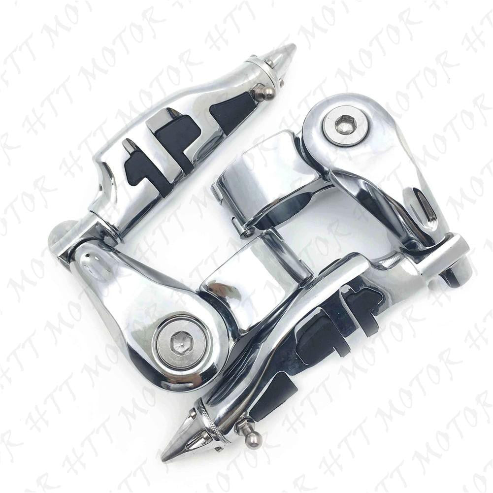 Chrome 2.5" Short Foot Peg Kit 1.25" Engine Guard For Yamaha V-STAR XVS1300