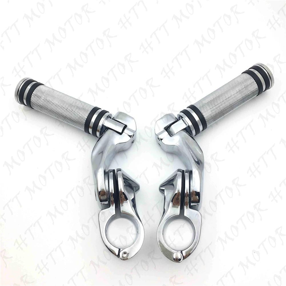 Chrome 2.5" Short Foot Peg Kit 1.25" Engine Guard For SuperLow 1200T XL1200T