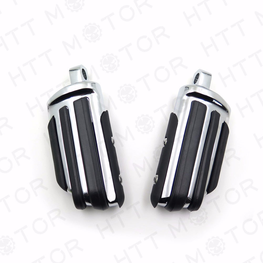 Pair Motorcycle Foot Pegs Rest Male Mount Peg For Harley Honda Yamaha Suzuki New