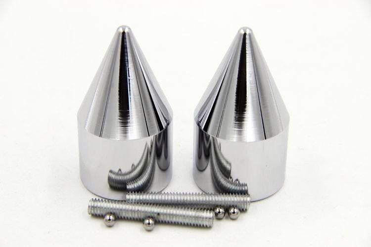 Chrome Spike Bar Ends Hand Grip Handlebar End Caps For Suzuki GSXR 750 1996-2013