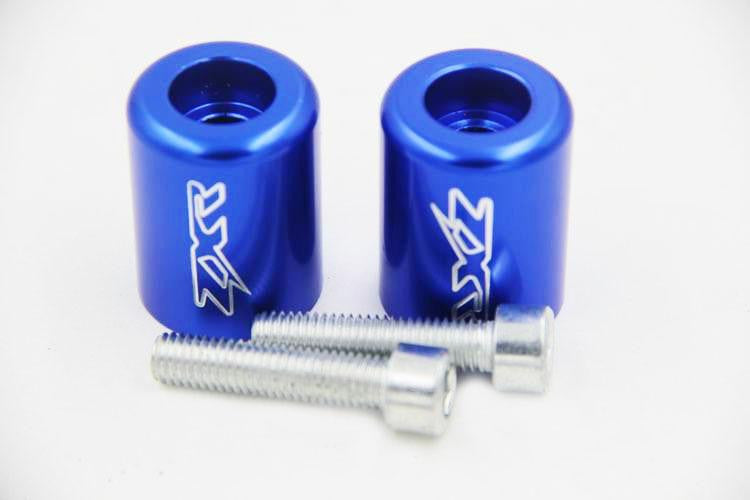 Hand Bar Ends For Kawasaki Ninja 250 500 Zx600 Zx6 636 Zzr600 Zx6R Zx6Rr Blue