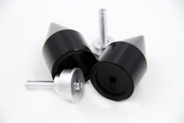 HTT Black Flat Swingarm Spools No logo 6mm Thread For Yamaha R1 YZF-R1  1998-2013/ Yamaha R6 YZF-R6 1998-2013/ Aprilia Dorsoduro 750 2008-2009