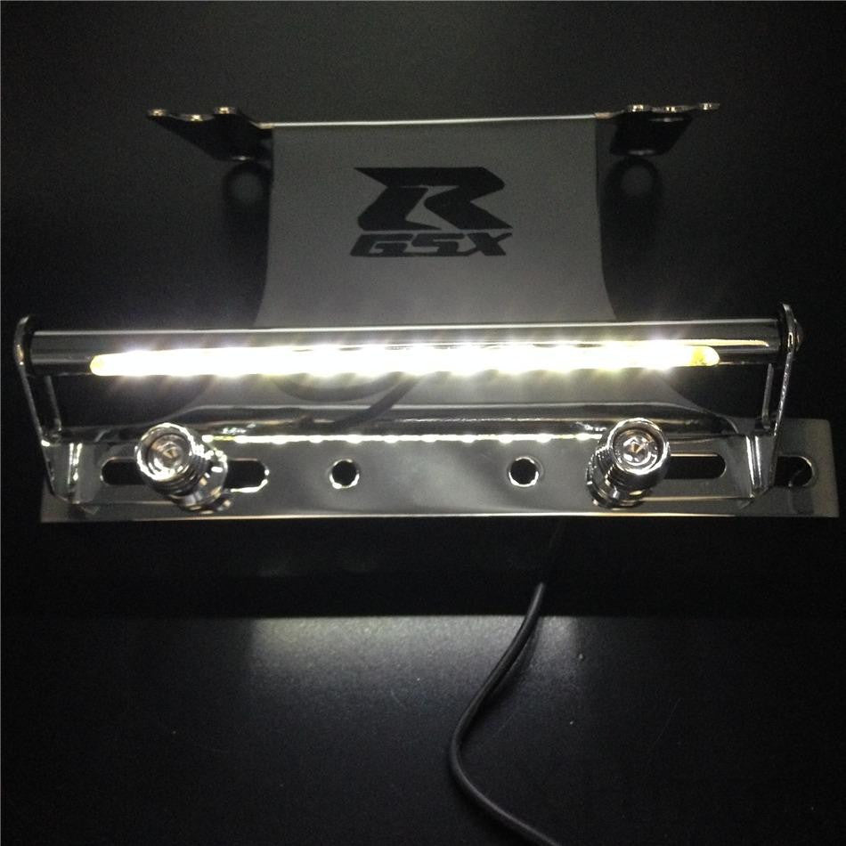 HTT Chrome LED light Fender Eliminator Tidy Tail "GSXR" Logo For 2006-2007 Suzuki GSXR 600 / GSX-R750