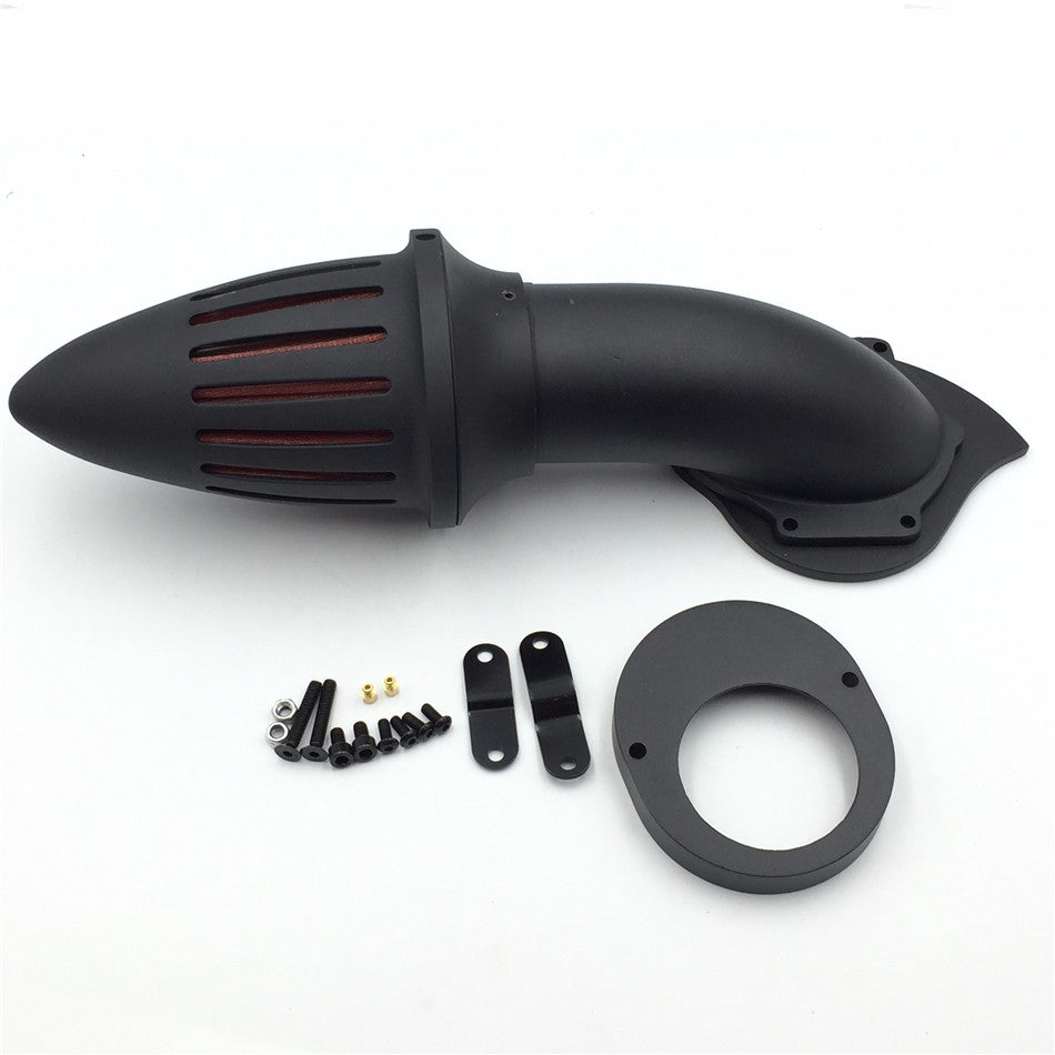 HTT Motorcycle Matte Black Bullet Air Cleaner Kits intake filter Yamaha Vstar V-Star 650 all year 1986-2012