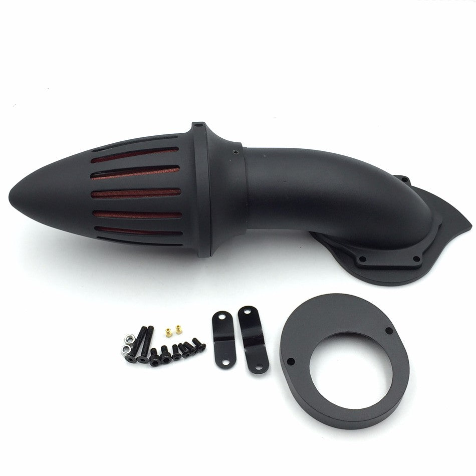 HTT Motorcycle Matte Black Bullet Air Cleaner Kits intake filter Yamaha Vstar V-Star 650 all year 1986-2012