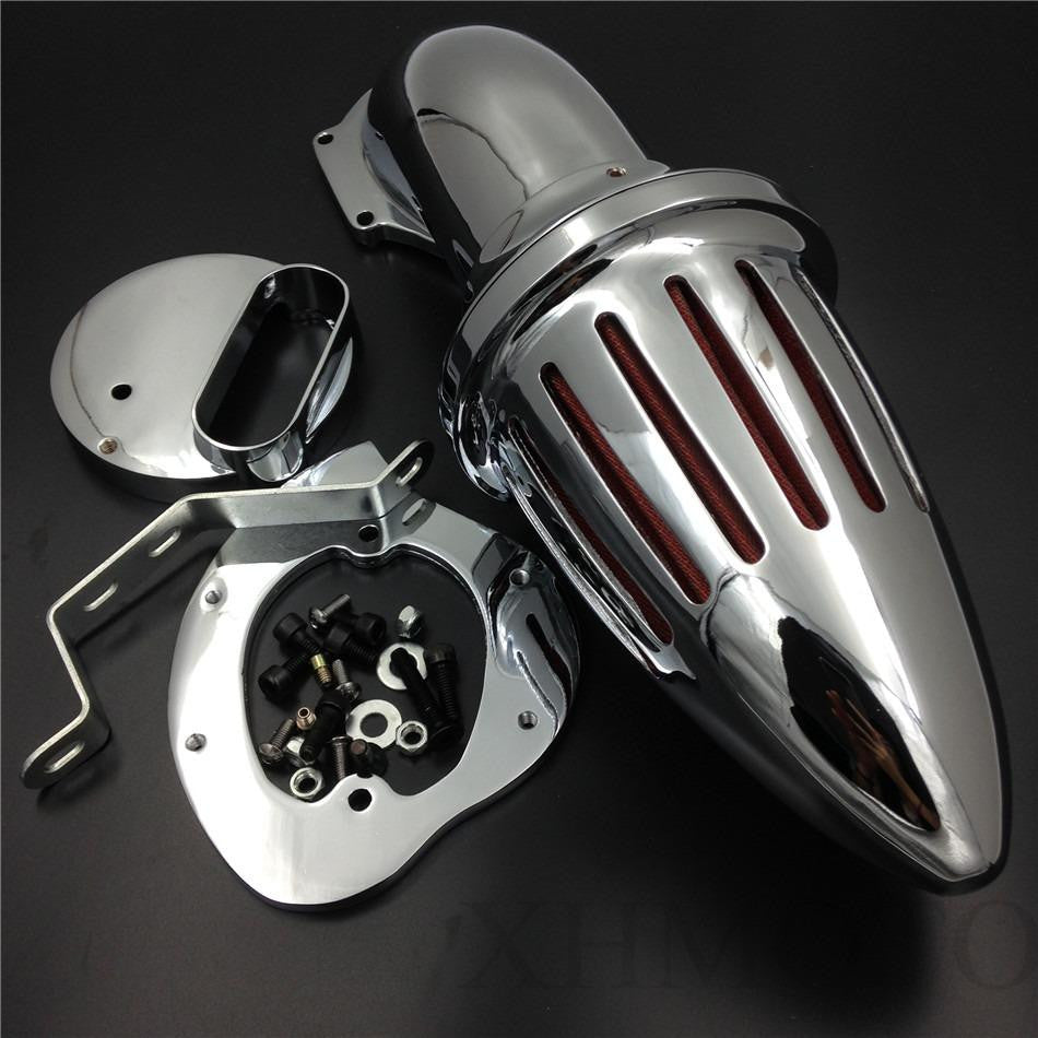 Bullet Air Cleaner kits for Yamaha V-Star 1100 Dragstar XVS1100 1999-2012 CHROME