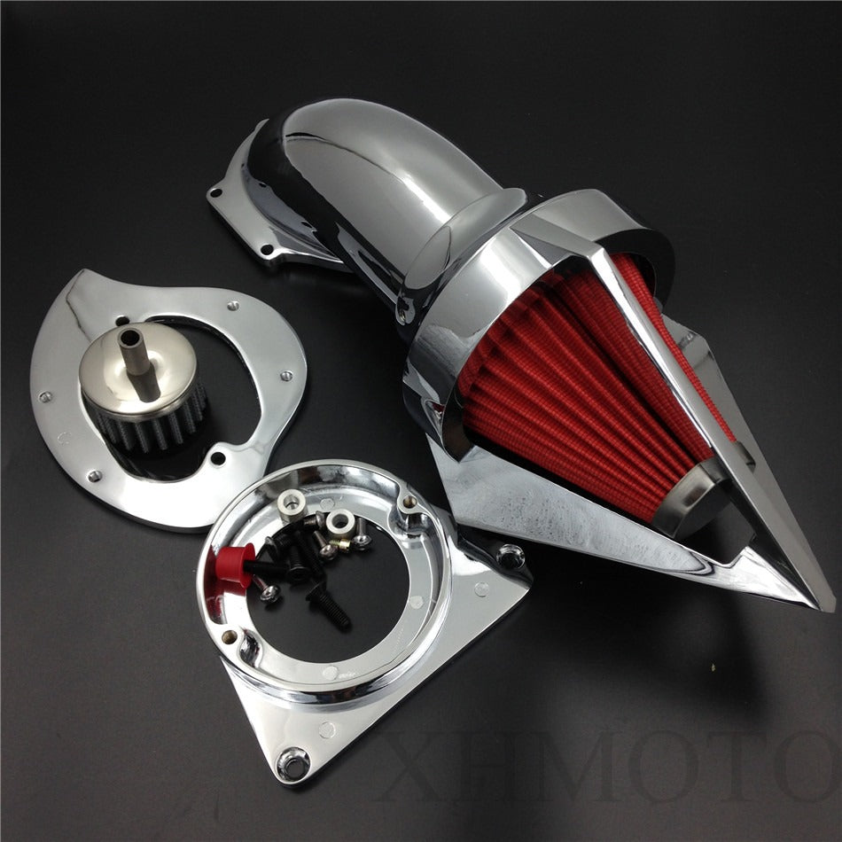 Triangle Spike Air Cleaner Intake Kits For Kawasaki Vulcan 800 Classic 1995-2012 Chrome