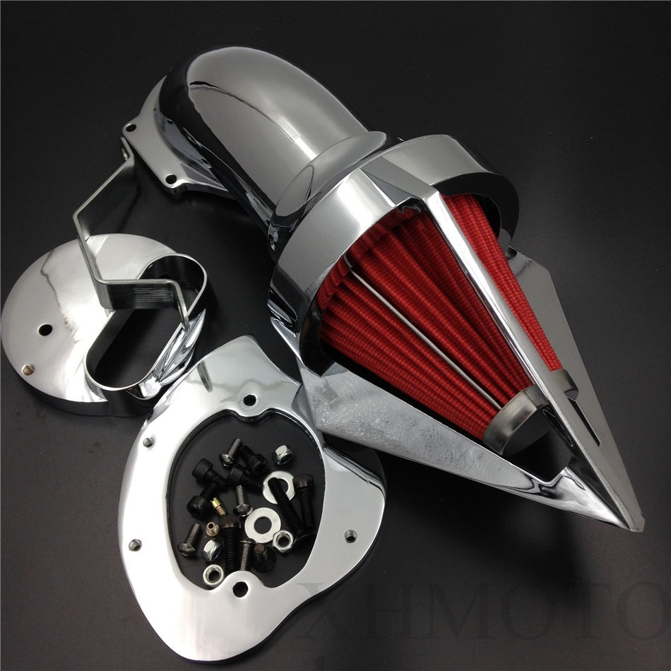 Triangle Spike Air Cleaner kits for Yamaha V-Star 1100 Dragstar XVS1100 1999-2012 CHROME