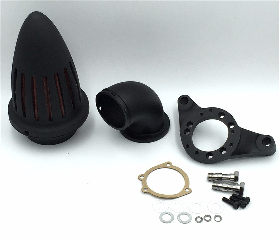 HTT Motorcycle Matte Black Bullet Air Cleaner Intake Kits For Harley Cv Carburetor Delphi V-Twin