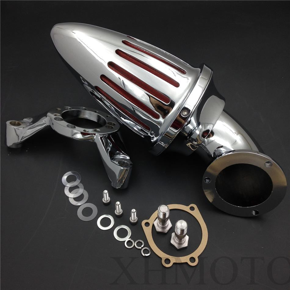 Bullet Air Cleaner Intake Kits For Harley Cv Carburetor Delphi V-Twin Chrome