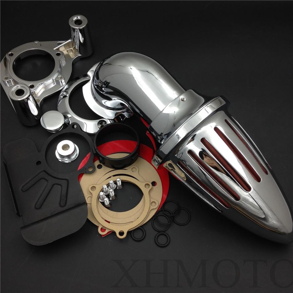 Bullet Air Cleaner Kits For 2008-2012 Harley Dyna Electra Glide Flhx Road King Chrome