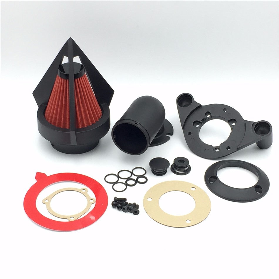 HTT Motorcycle Matte Black Triangle Spike Air Cleaner Kits For Harley Dyna Touring models