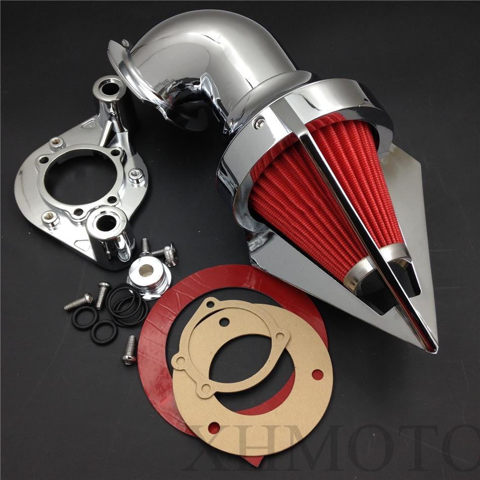 Chromed Triangle Spike Air Cleaner Kits For Harley Dyna Touring models