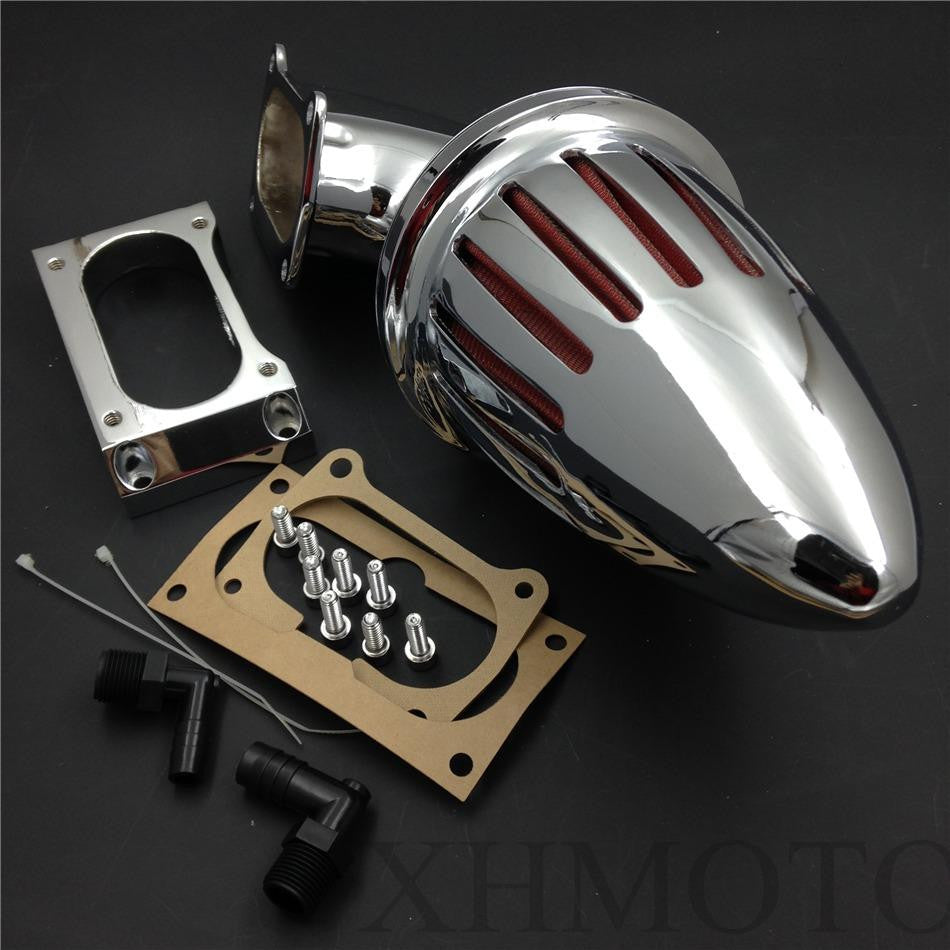 Bullet Air Cleaner Kits Filter For All Kawasaki Vulcan 2000 Classic Lt Chrome New