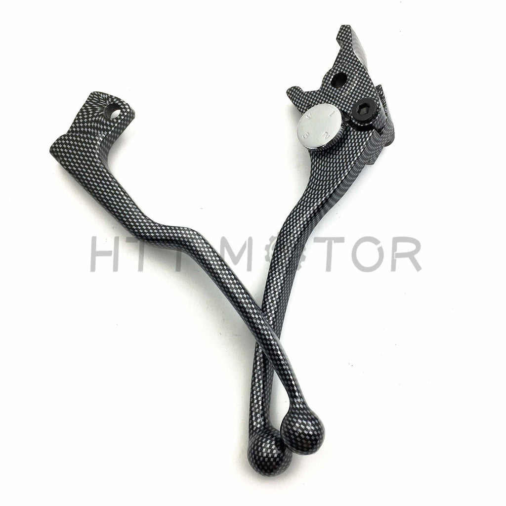 Carbon Brake Clutch Hand Levers For Suzuki Gsxr 600 750 Katana 750F Sv650 Sv650S