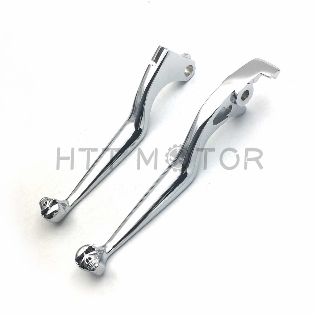 New Chrome Brake Clutch Skull Hand Lever Fit Honda Shadow 600 750 1100 Magna 750