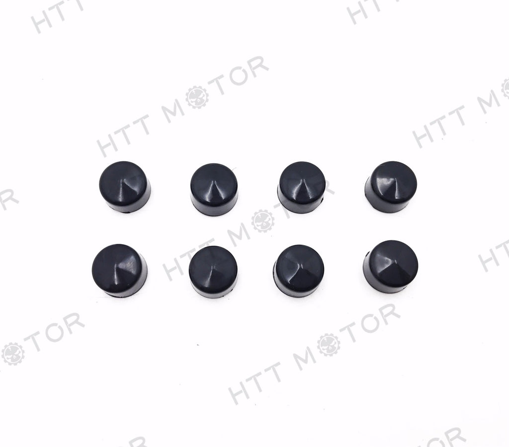 HTTMT- 8PCS Black Cap Dress Cover Fit 99-06 Harley Touring Push Rod Tappet Block Bolt