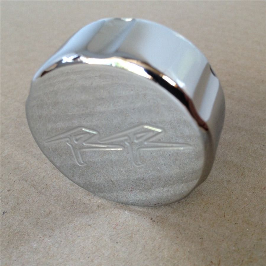 HTT Motorcycle Chrome Brake Fluid Reservoir Cap Cover "RR" Engraved For 2004-2008 Honda CBR 1000RR