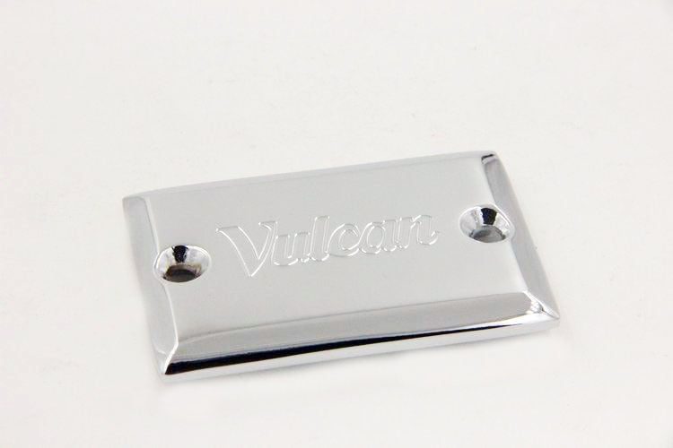 HTT Motorcycle Chrome Brake Fluid Reservoir Cap Cover "Vulcan" Engraved For 2006-2012 Kawasaki Vulcan 900/ 2004-2012 Kawasaki Vulcan 2000