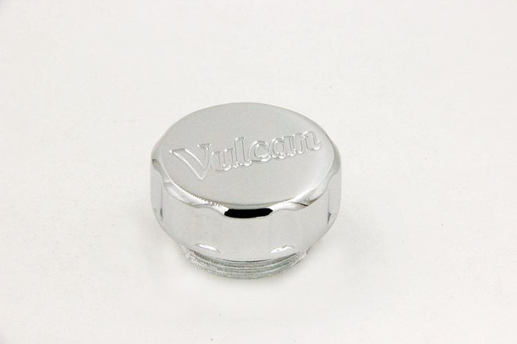 HTT Motorcycle Chrome Brake Fluid Reservoir Cap Cover "Vulcan" Engraved For Kawasaki Vulcan 500 / Vulcan 750/ Vulcan 800 /Vulcan  900 / Vulcan 1500 / Vulcan 1600