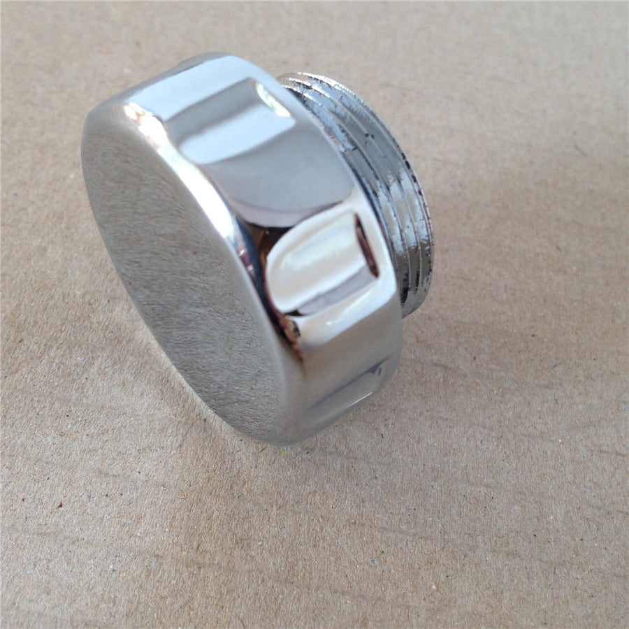 HTT Motorcycle Chrome Fluid Reservoir Cap Plain Surface For Kawasaki Vulcan 500/ Vulcan 750/ Vulcan 800/ Vulcan 900/ Vulcan 1500/ 2003-2008 Kawasaki Vulcan 1600