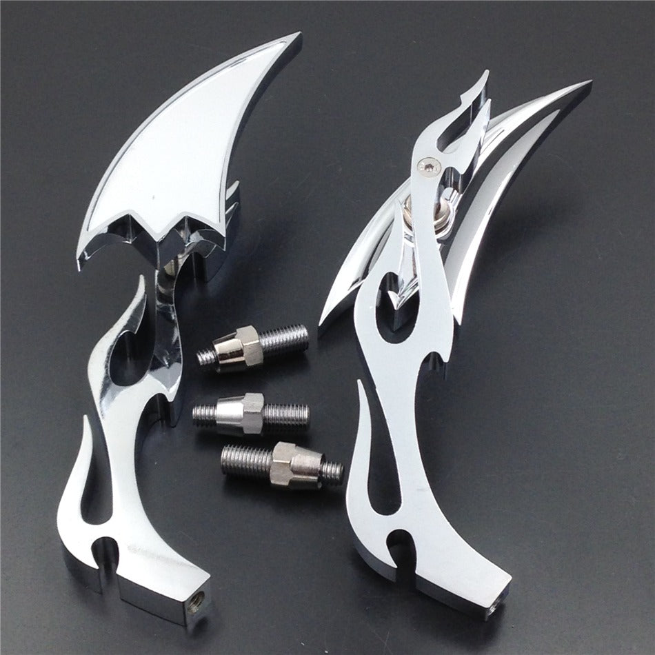 Motor Billet Alloy Arrow Custom Mirror Yamaha YZF-R1 R1 R6 FZR600 YZF600R chrome