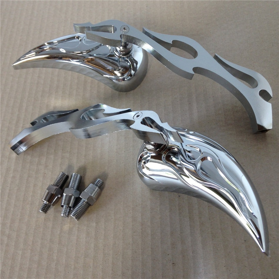 Motor Alloy Teardrop Flame Custom Mirror Honda Cbr600 Rr 900Rr 929Rr 954 1000Rr