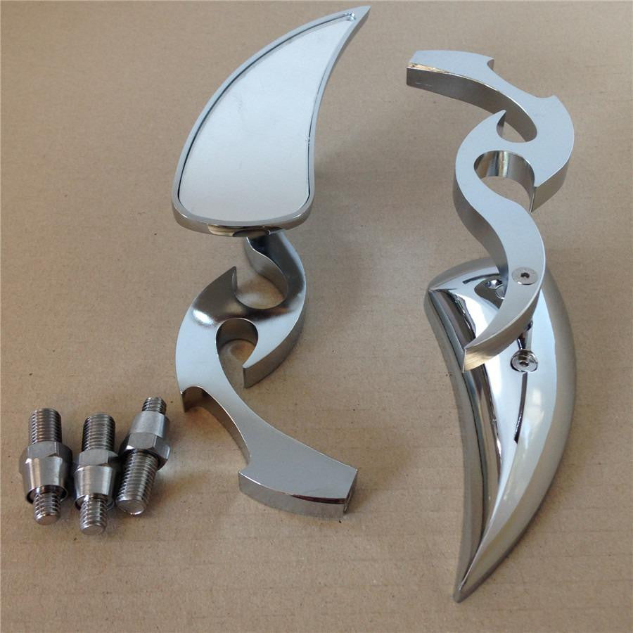 Chrome Custom Running Blade Mirror Fit For Honda Cbr600 900 929 954 1000Rr