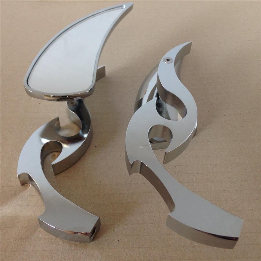 Chrome Custom Running Blade Mirror Fit For Mirror Kawasaki Ninja All Year Model