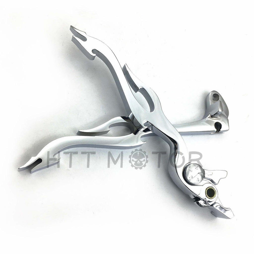 New Chrome Brake Clutch Flame Levers For Suzuki Gsx-R Gsxr 600 750 1000 Tl1000S