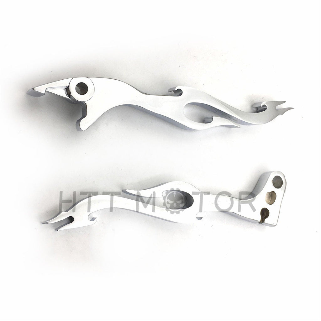 Chrome Brake Clutch Flame Hand Lever Fit For Honda Cb750 Cbr600 F1 F2 F3 F4 F4I