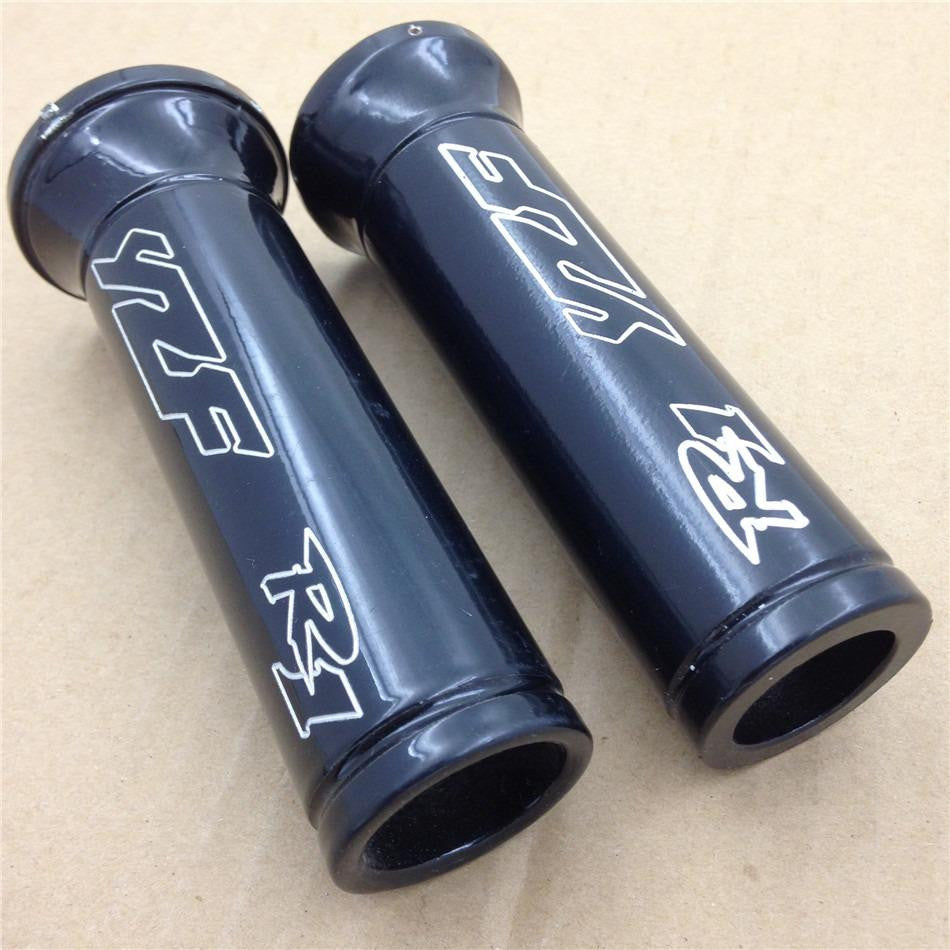 Black Aluminum Billet Handlebar Grips For Yamaha Yzfr1 Yzf-R1 Yzf R1 1986-2012