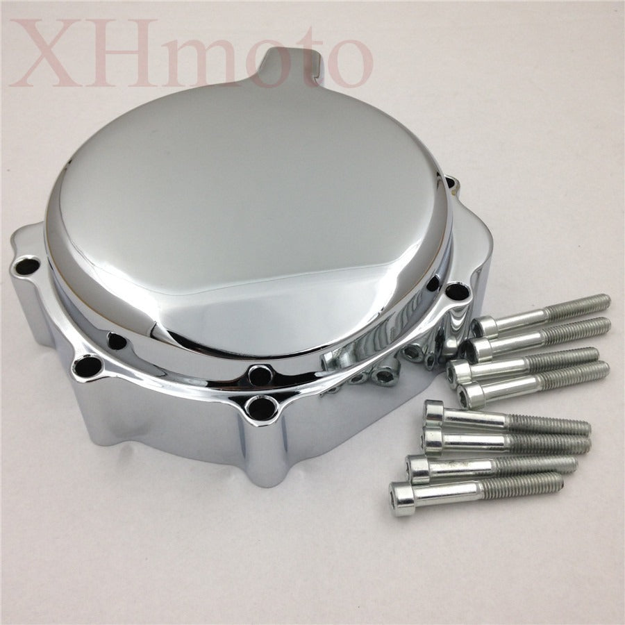 HTT- Chrome Custom Made Aluminium Engine Stator Cover For Suzuki 2001-2003 GSX-R 600/ 2000-2003 GSX-R 750/ 2001-2002 Suzuki GSX-R 1000