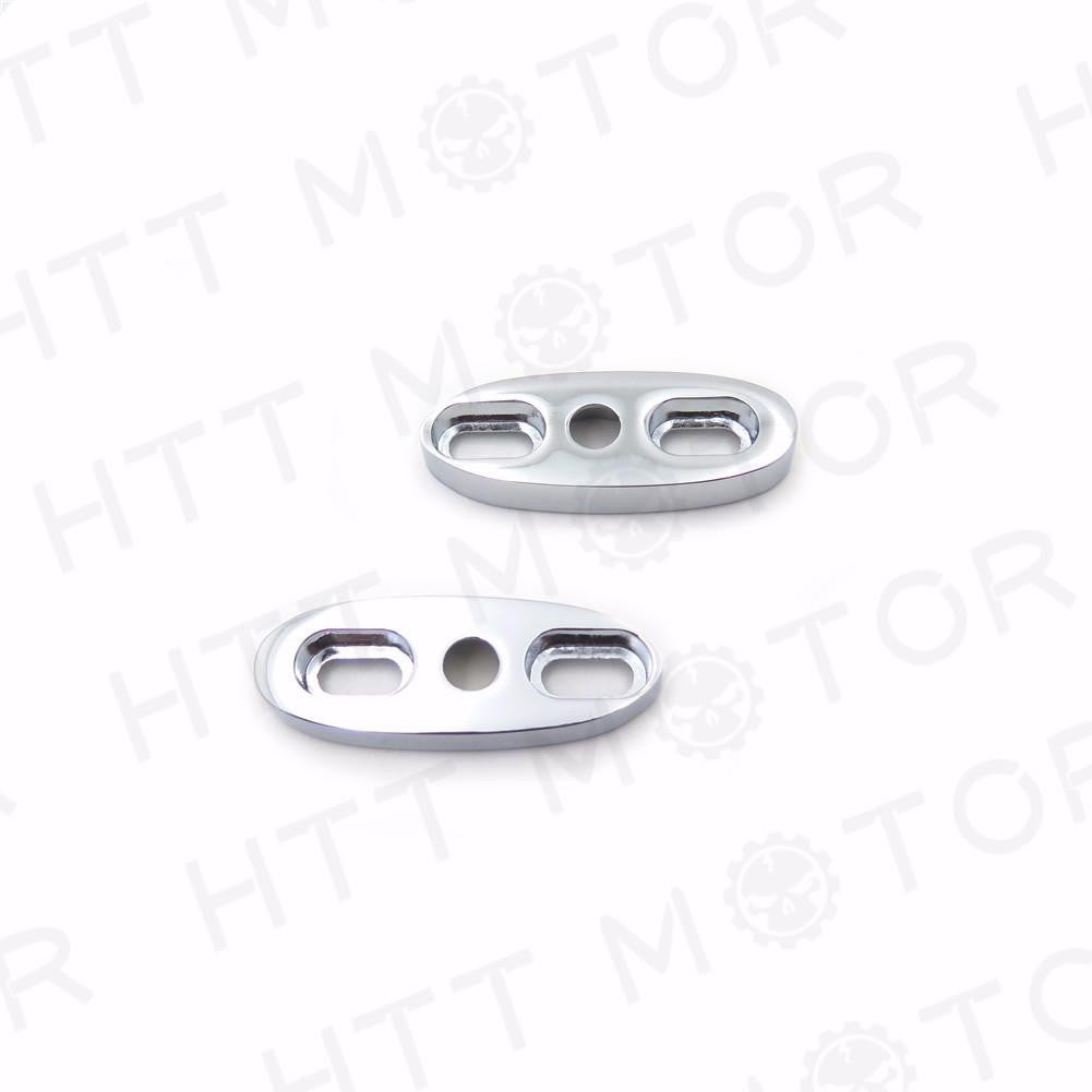 Chrome Motorcycle Mirror Block Off Mirror Base Mirror Plates 2.5" X 1"