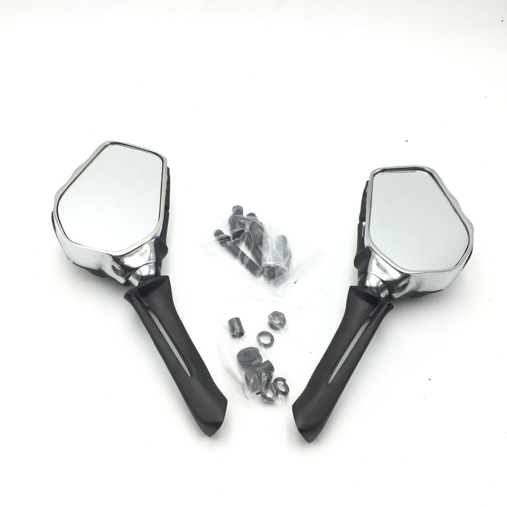 HTT Motorcycle Claw Skull Mirror Harley Heritage Springer Sportster Dyna Glide Softail V Rod Black