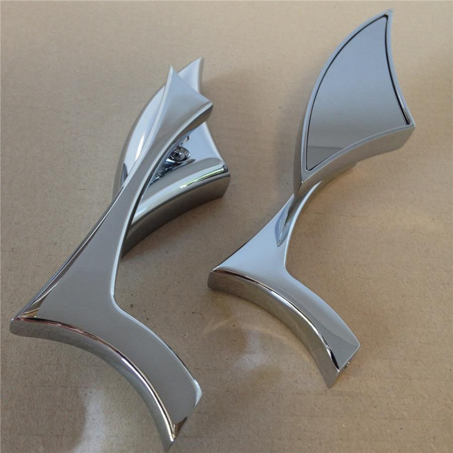 Chrome Spear Blade Mini Mirrors for Harley Davidson Sportster Dyna Softail