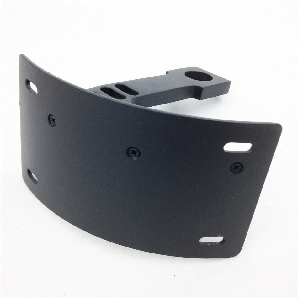 HTT Motorcycle Black Vertical Curved Mount License Plate Bracket Tag Holder For Kawasaki 1998-2005 ZX-R6/ 2003-2014 ZX-6R RR(636)/ 1998-2005 ZX-7/ 1996-2003 ZX-7R