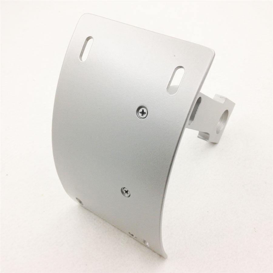 HTT Motorcycle Silver Vertical Curved Mount License Plate Bracket Tag Holder For Kawasaki 1998-2005 ZX-9/ 1996-2003 ZX-9R/ 2000-2005 ZX-12R/ 2006-2014 ZX-14R