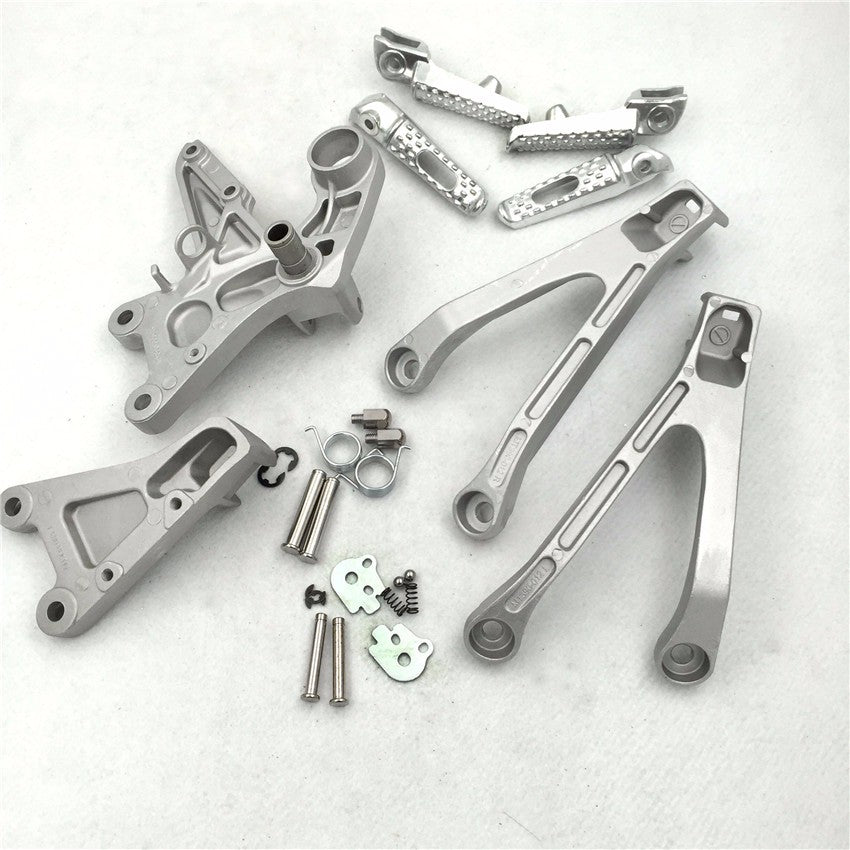 Polished Front Rear Foot Peg Brackets for 2008 2009 2010 2011 HONDA CBR 1000RR