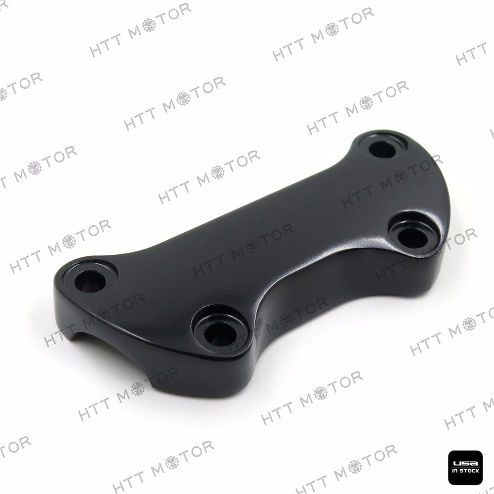 HTTMT- Smooth Handlebar Clamp For Harley 74-06 XL FX FXR FX Dyna FX Softail Black